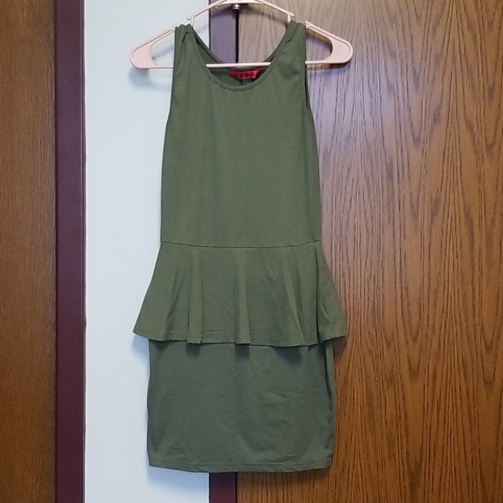Olive green dress